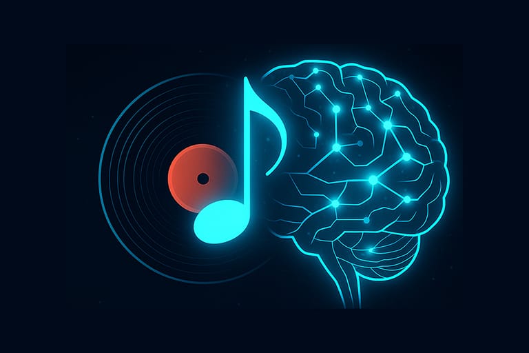 Illustration representing intelligent DJ music management